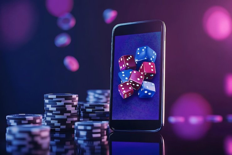 Antarmuka mobile apslot dengan kontrol taruhan Wolf Gold